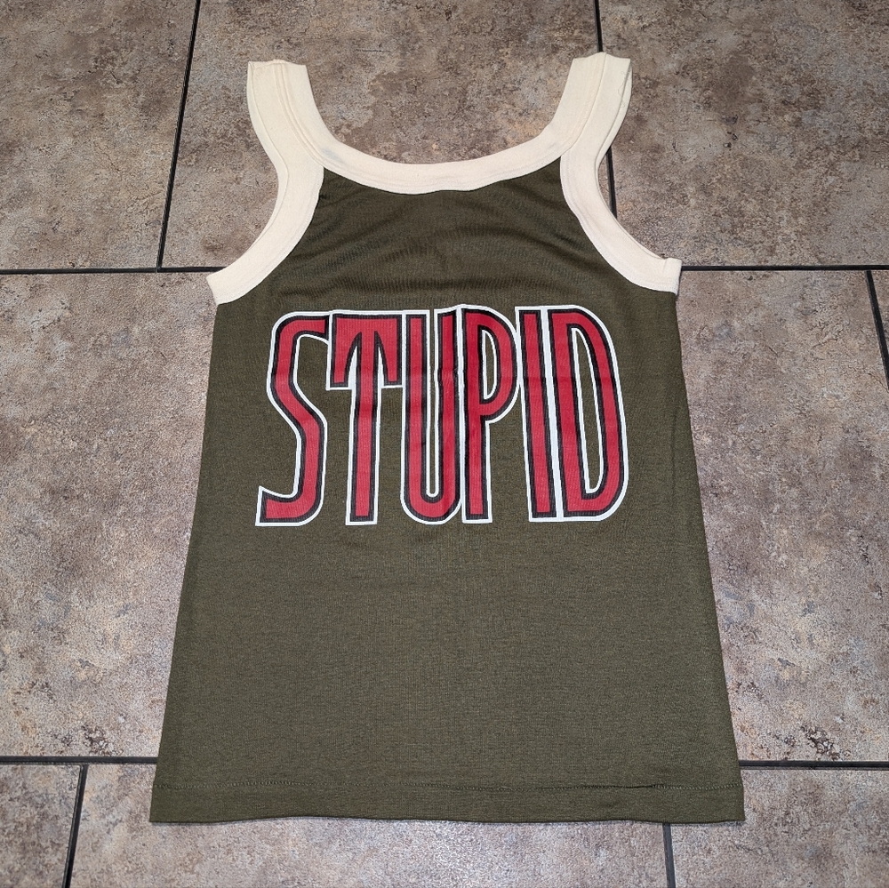 Body Wear Vintage Single Stitch 1970s Tank Top Unisex Small....Rare!!!!!!!!